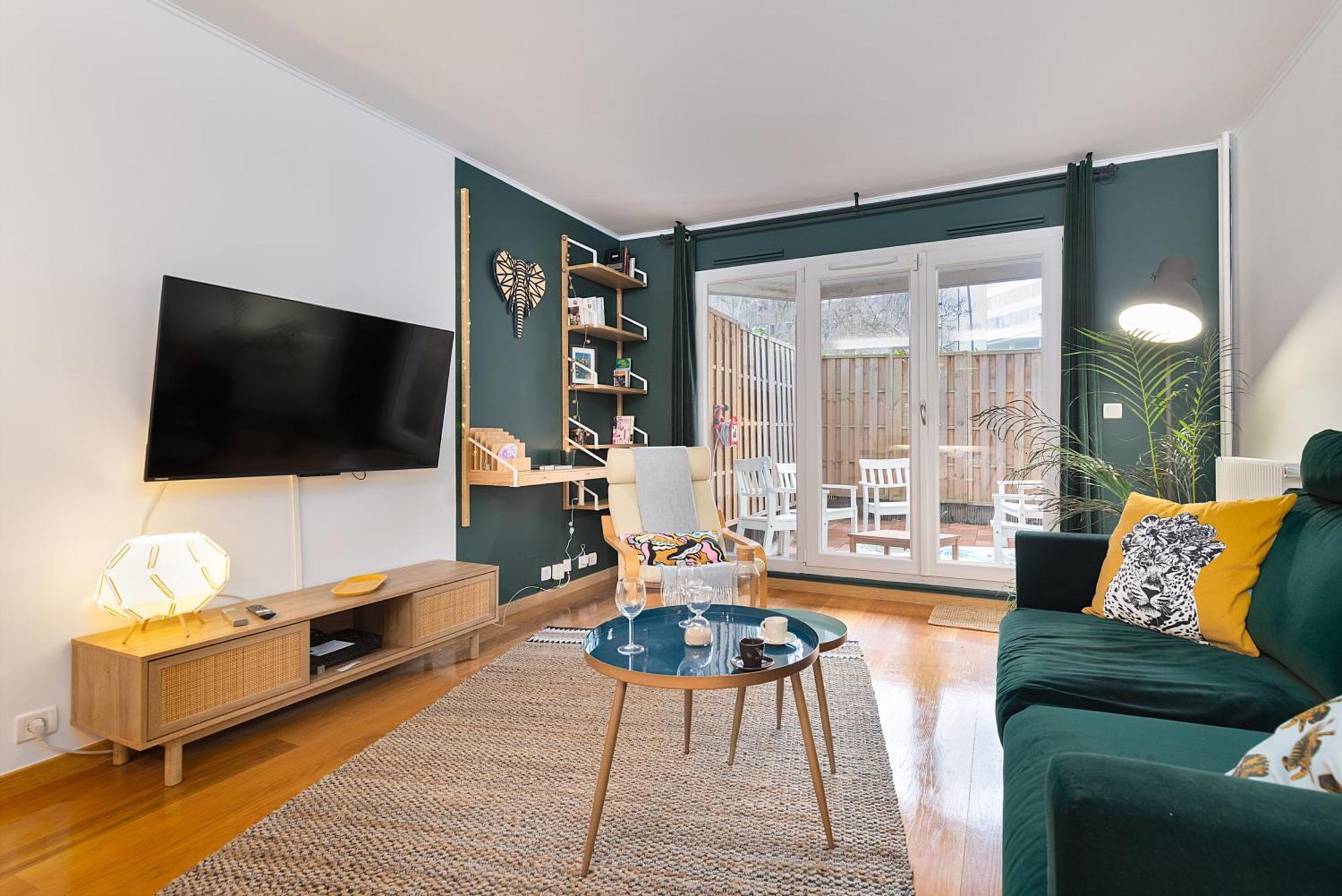 Cosy'N Paris - Parking Secure - Metro 14 - Wifi - Terrace - Premium Bedding Apartment Жантили Екстериор снимка