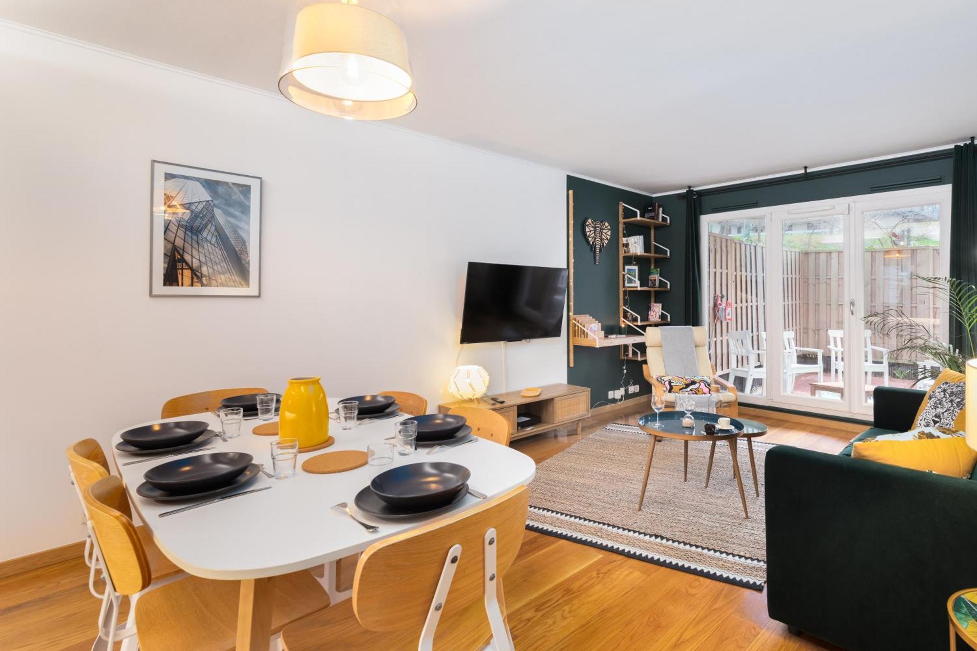 Cosy'N Paris - Parking Secure - Metro 14 - Wifi - Terrace - Premium Bedding Apartment Жантили Екстериор снимка